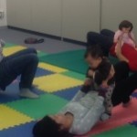 お腹へ乗せてアップダウン２