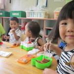 たくさん動いた後はごはんがおいしいね(^^♪