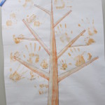 みんなの手形もみじ、完成でーす