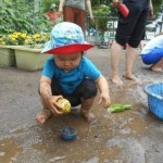 泥が跳ねても気にしないよ！