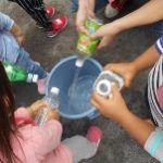 バケツの中にもジャー!