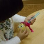 お目めがカワイイ！リボンも付けてみたよ～